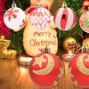 6/12pcs Delicate Christmas Tree Pendant 6cm Hanging Ornament DIY Supplies Christmas Ball  Holiday