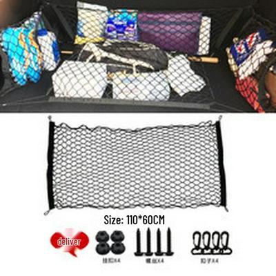 Bolsa de Rede Elástica para Porta-Malas de Carro - Cobertura de Rede Elástica para Bagagem em Nylon
