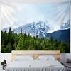 Mountain And River Impression Painting Tapestry Wall Hanging Psychedelic Hills Natural Scenery Witchcraft Hippie Home Decor