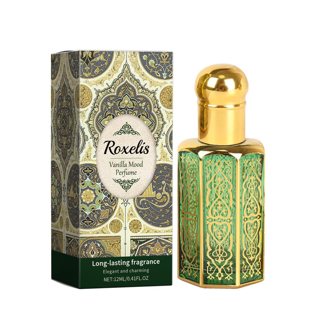 Arabic-style Perfume with a Light, Mild, and Long-lasting Vanilla Scent That Exudes Charm and Creates a Portable Atmosphere.
