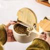Japanese Retro Ceramic Spice Jar Set for Kitchen and Restaurant Storage