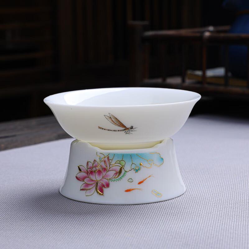 High-End Mutton Fat Jade Kung Fu Tea Set