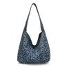 Polka Fashion Dot Leopard Print Pattern Women Large Capacity Canvas Tote Bag
