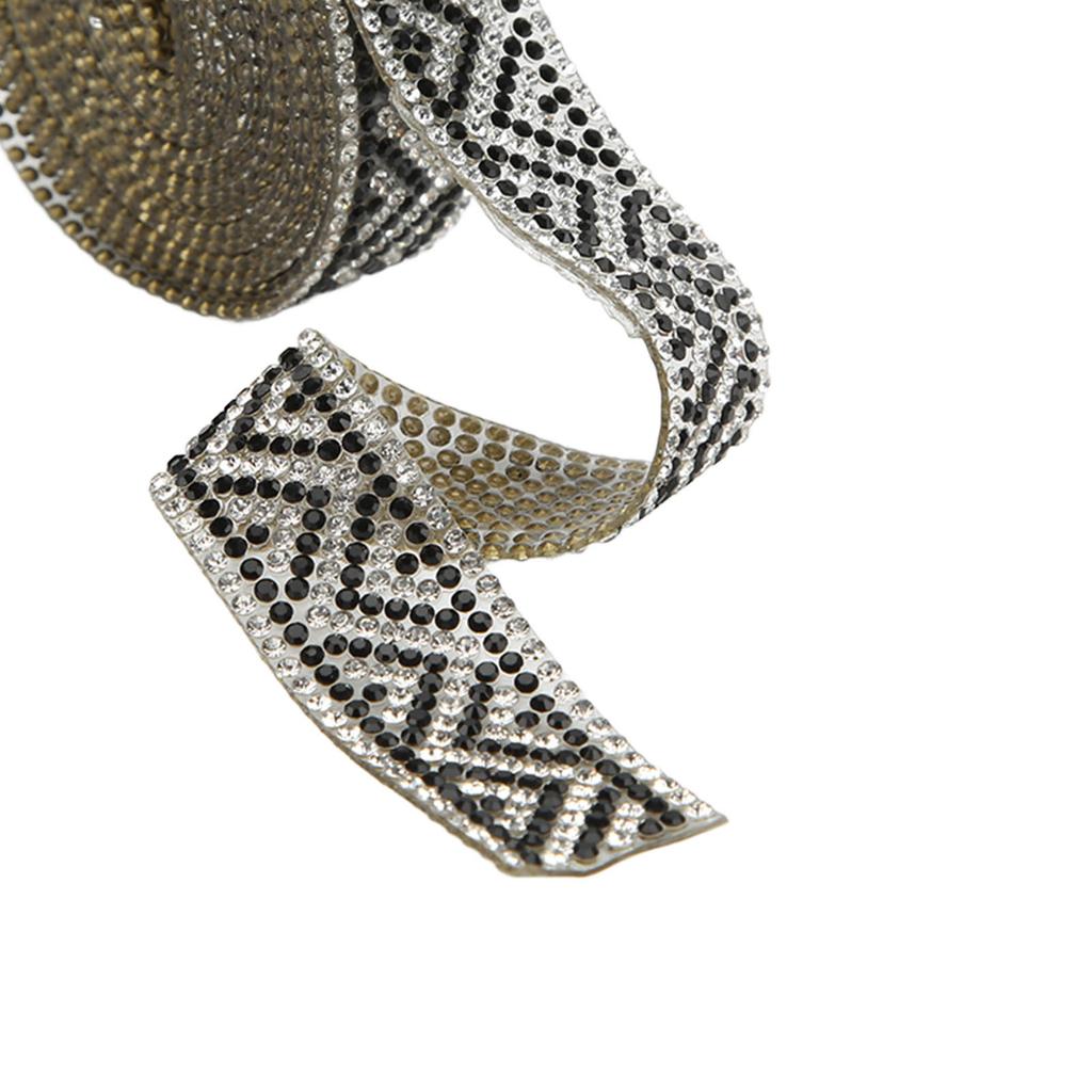 Rhinestone Chain 2 Yards 2cm Width Shiny Gloss Colours Texture Crafts Ribbon for Wedding Party