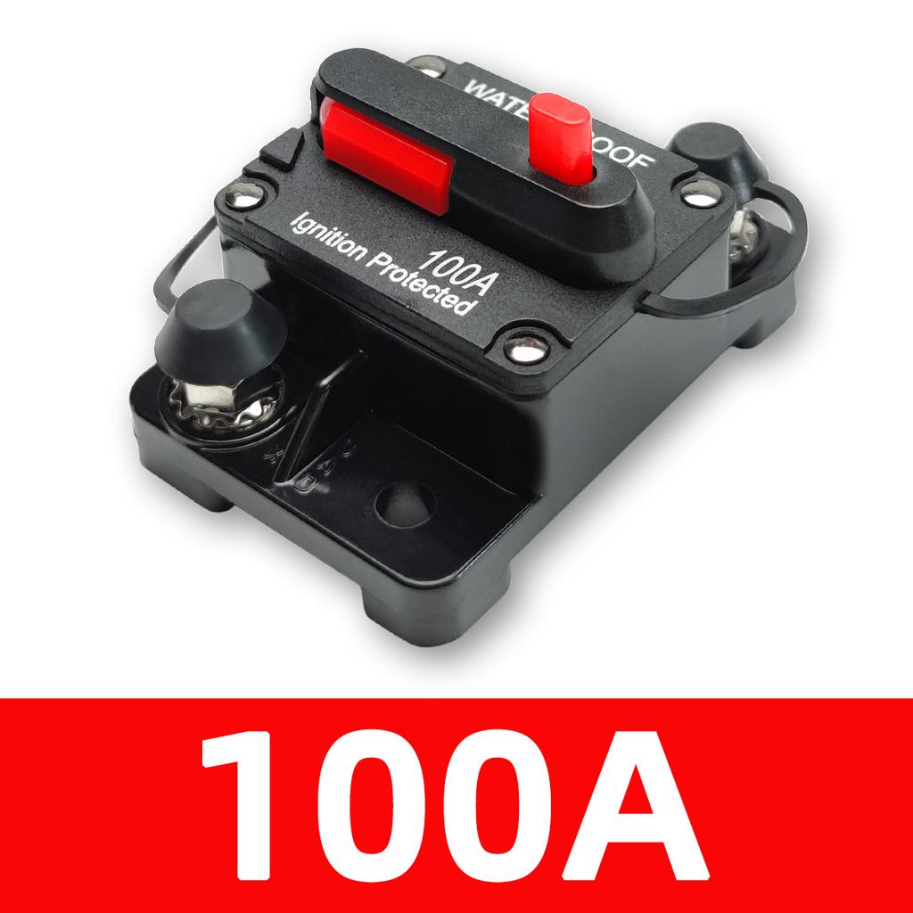 PINMOAP Car Audio Power Fuse Holder Circuit Breaker Car RV Yacht Circuit Breaker Recoverable Breaker Switch 30A-300A 12V-48V DC Fuses4