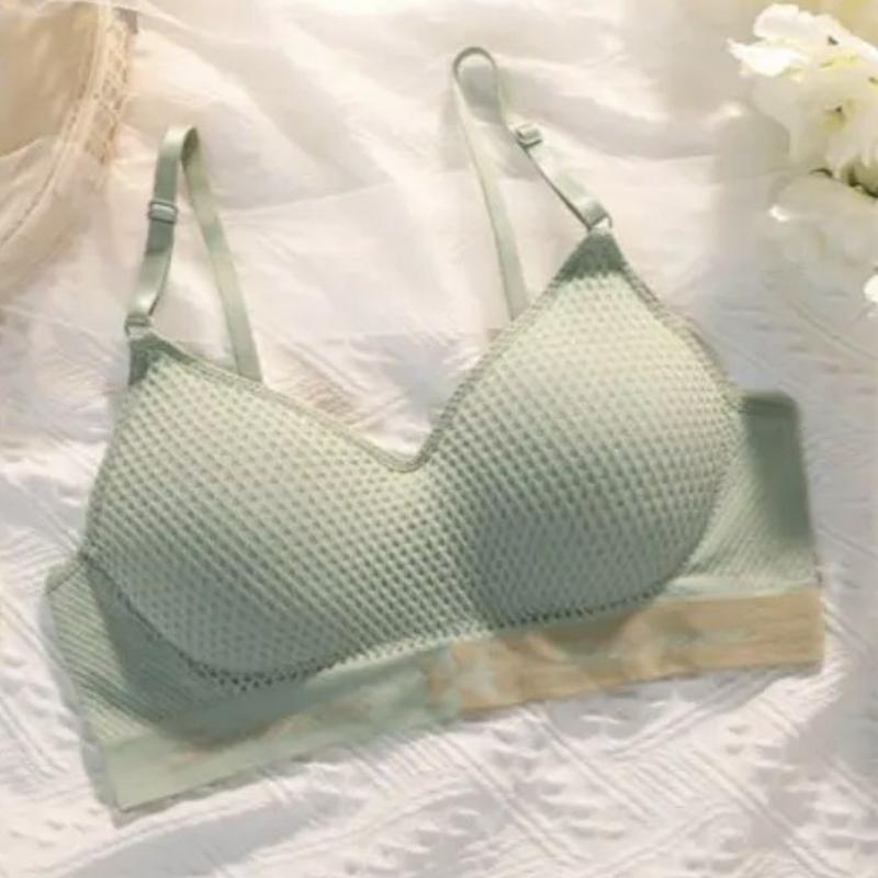 

Backless Bra for Women Fixed Cups Adjustable Straps Wire - Free Lifting Push - Up Teenage Sling Sports Cami L