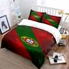 Portugal Flag Bedding Set Bedding Set (1 Duvet Cover, 2 Pillowcases, Duvet Not Included)