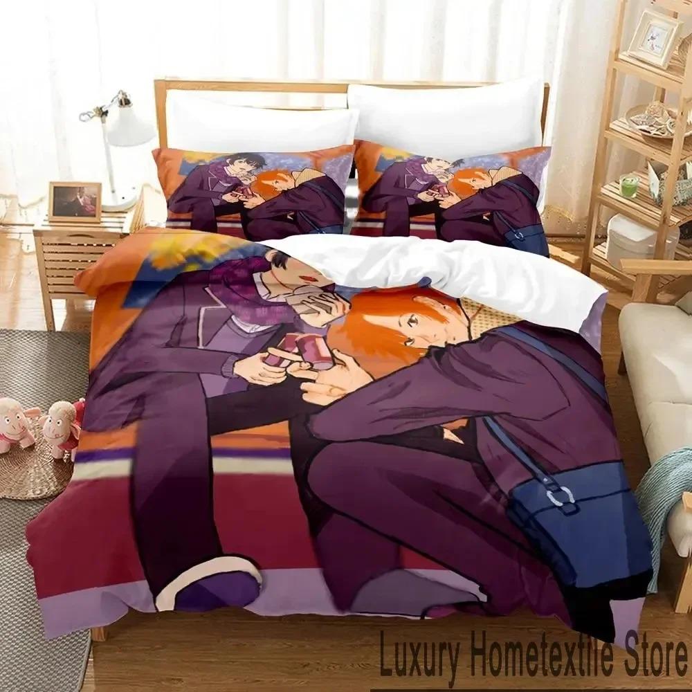 3D Anime Sasaki and Miyano Bedding Set Boys Girls Twin Queen King Size Duvet Cover Pillowcase Bed Boys Adult Home Textileextile