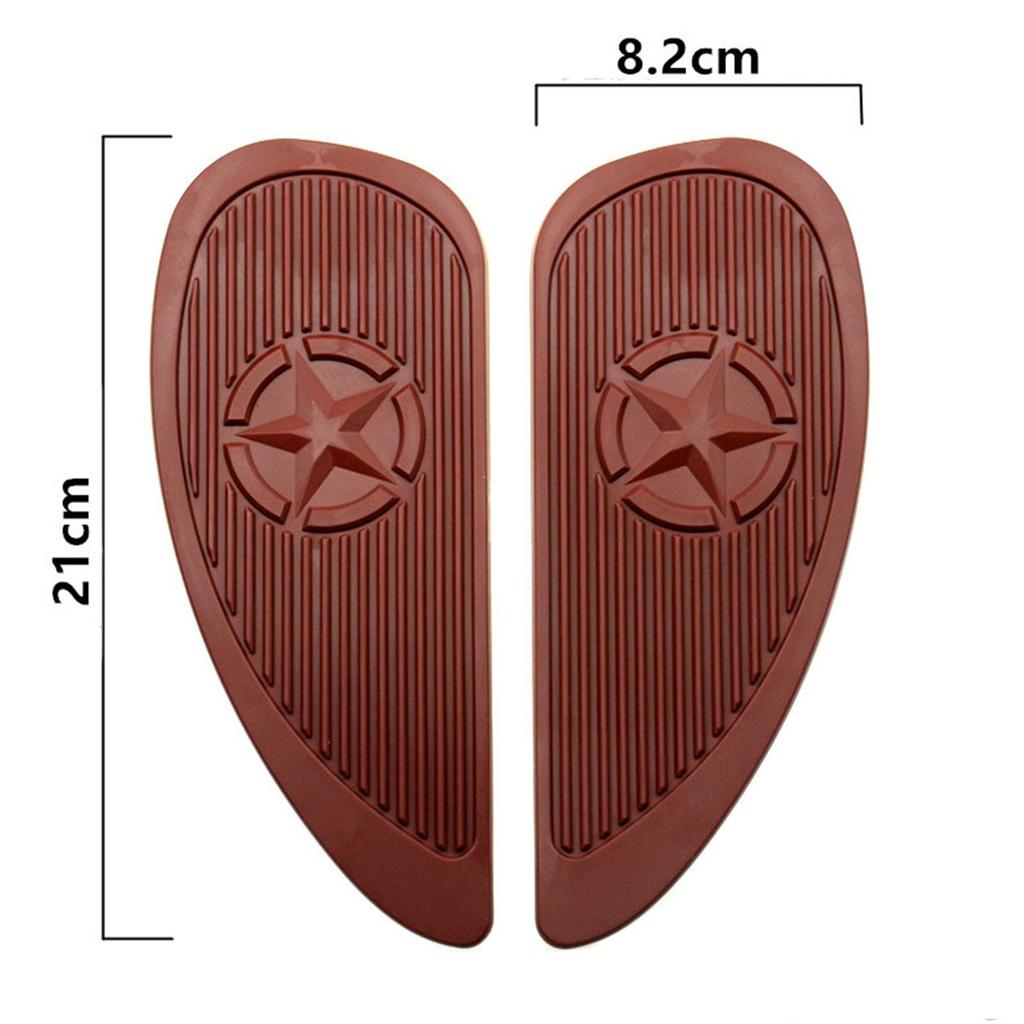 Motorcycle Tank Pads Grip Pads, Anti-Scratch Tank Pads, Left and Right Set Knee Grip