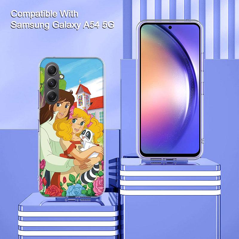 Anime Candy Candy Case For Phone Samsung Galaxy A12 A22 A32 A52 A52S A13 A23 A33 A53 A14 A24 A34 A54 5G A73 A42 A9 A8 A7 A6 Plus
