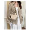 Xeie Thuk Handbag Women PU Leather Woven Texture Crossbody Daily Commute