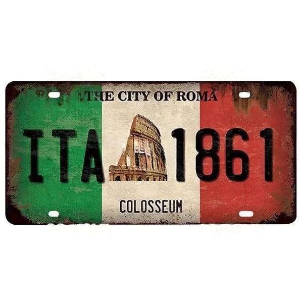 Metal Flag Sign Wall Decor 15x30 Cm Gift for Bar Cafe Office