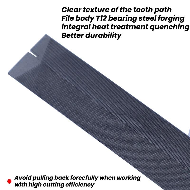 6 Inch Diamond Triangle Saw File High Hardness Bearing Steel Durable Rasp for Sharpening Saw Blade Woodworking and Metal Tools