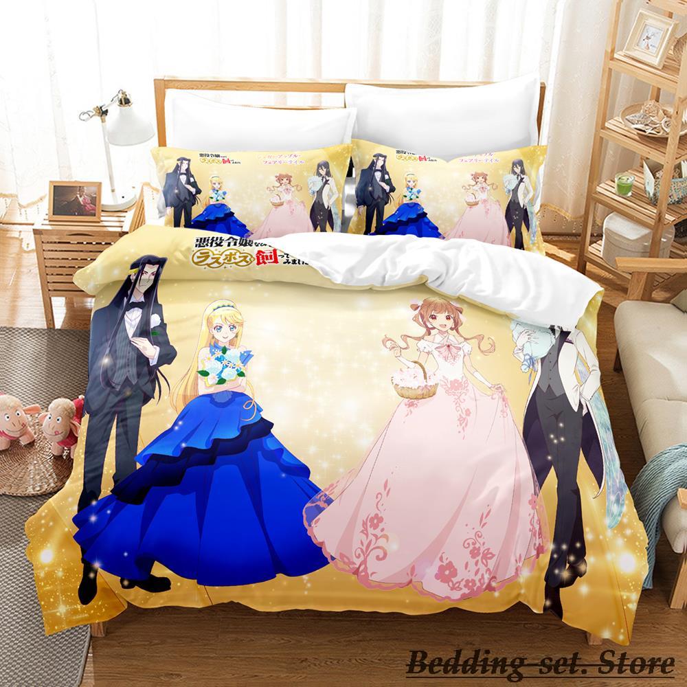 Sugar Apple Fairy Tale Bedding Set Single Twin Full Queen King Size Bed Set Adult Kid Bedroom Duvetcover Sets Anime