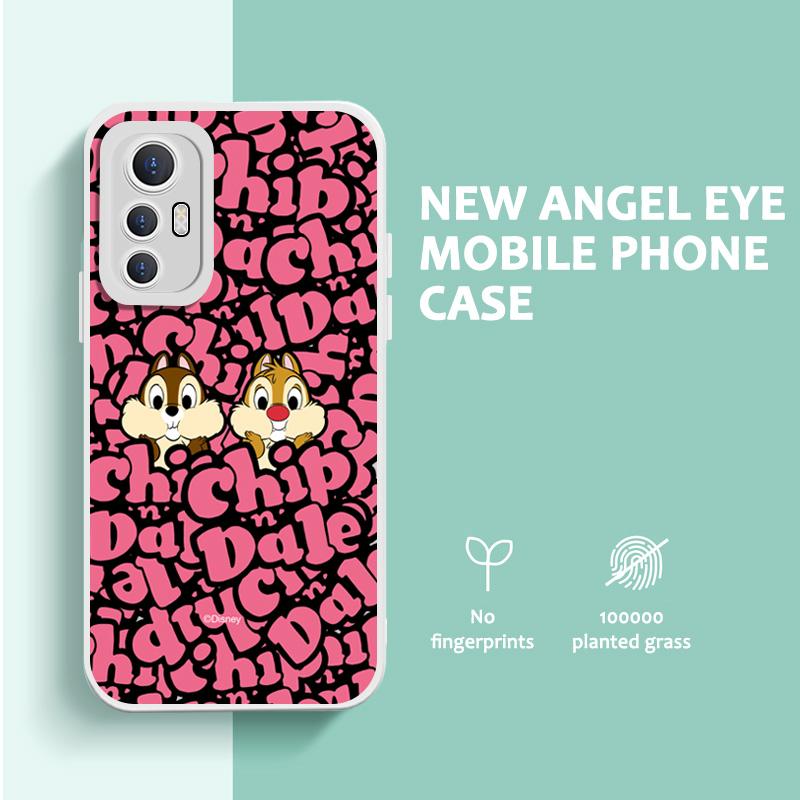 

Милый мультяшный Дейл Чип Дисней чехол для телефона с квадратным краем и узором, жидкий силиконовый чехол, полное покрытие, защитный чехол для камеры для Vivo OPPO Xiaomi