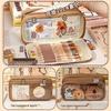 2024 Capybara Multi-layer Large Capacity Pencil Case for First Grade Girls