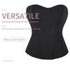 Nahtloses Fischgräten-Bustier mit Reißverschluss: Kurvenverstärkender Taillenformer mit Bauchkontrolle