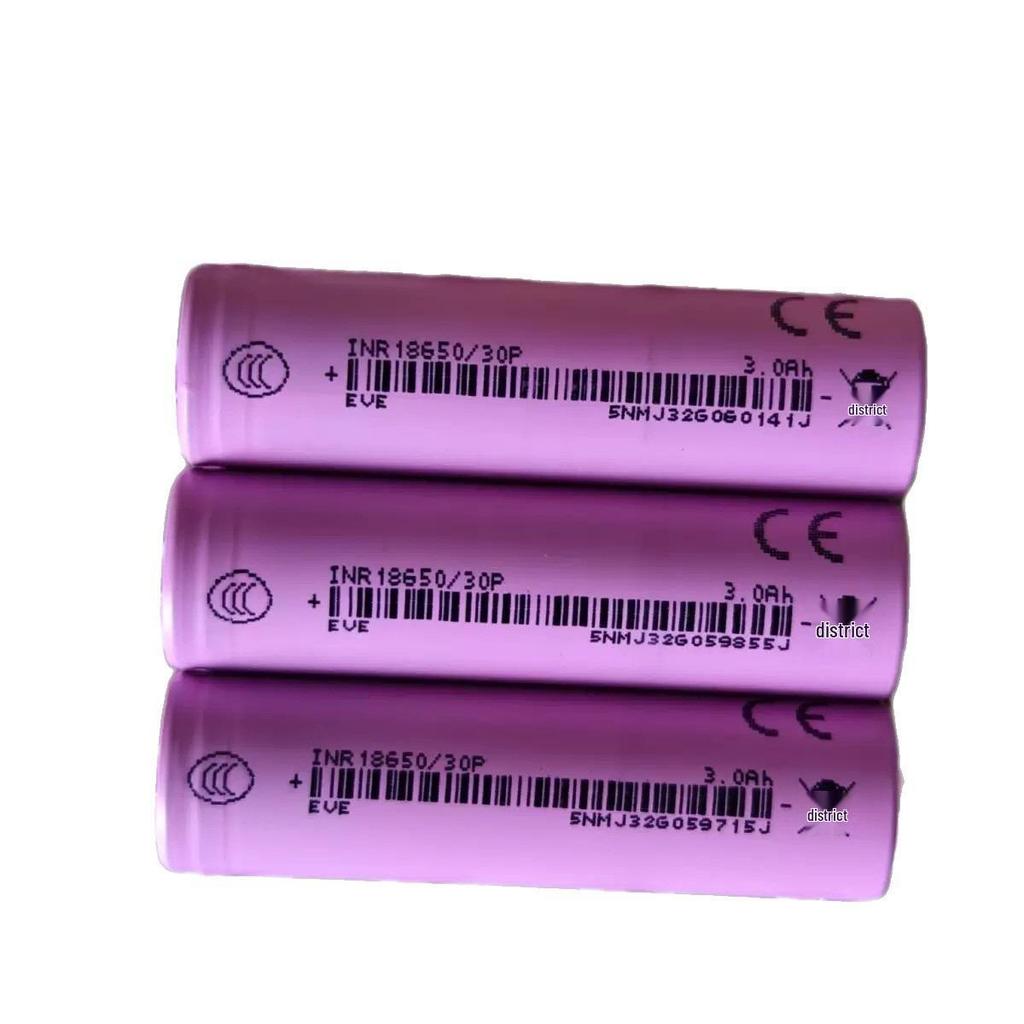 EVE 18650 Lithium Battery - 3000mAh, 10C, 30A, Brand New EVE18650 30P Cell