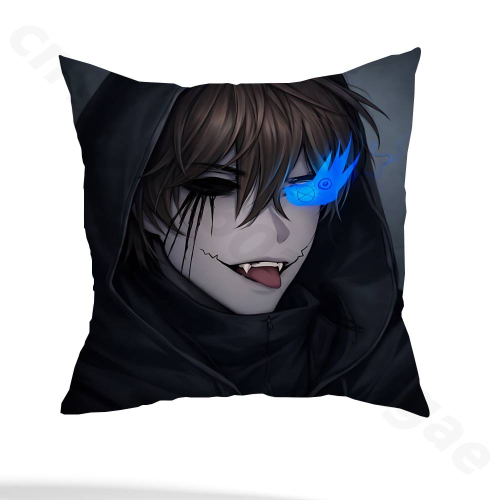 E-Eyeless Jack  Pillow Case Sofa Living Room Bedroom Headboard Backrest Cushion Square Cushion Nap Time