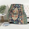 Bohemian Pattern Digital-printed Polyester Bedroom Velvet Flannel Cover Blanket Fleece Soft Sofa Cover Blankets for Beds
