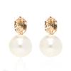 Pearl Earrings High-End Light Luxury Niche Earrings 925 Silver Needle Stud Earrings Women'S Small Fragrant Style Earrings