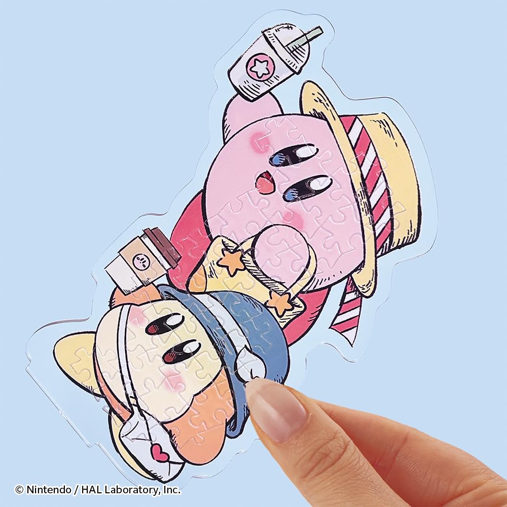 Beverly [Jigsaw Puzzle x Acrylic Stand] Kirby's Sunny Day Acrylic Stand Pop [New Puzzle to Assemble and Display] [No Glue Required] 79 Pieces SP-017