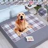 Comfortable and Breathable Dog Pee Pad Waterproof Reusable Plaid Style Pet Training Mat Home Outdoor Seat Cover Dog Toilet Mat