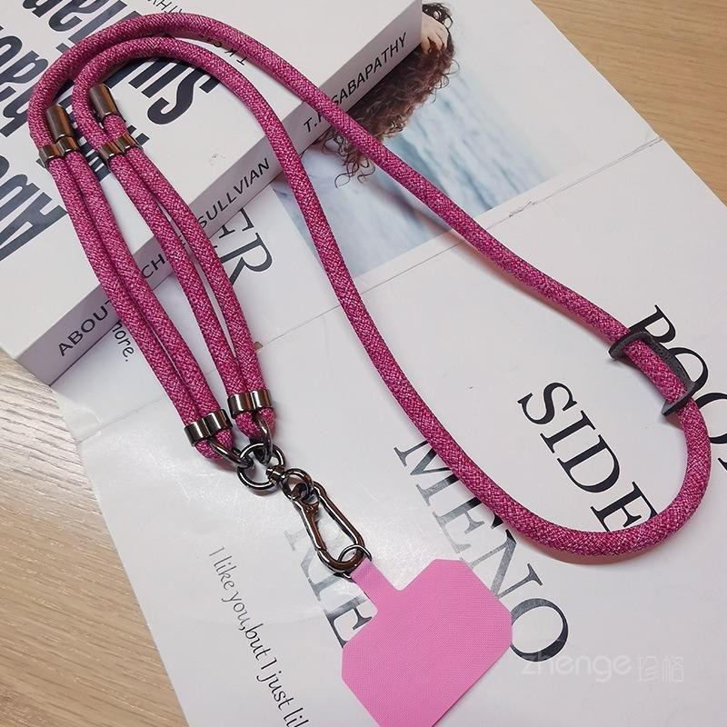 Cross-body Halter Neck Dual-purpose Adjustable Back Mobile Phone Lanyard Women's Ins Outdoor Travel Mountain Climbing Mobile Phone Lanyard Long Style
