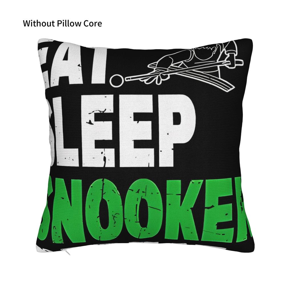 Eat Sleep Snooker Repeat Snooker Decorative Pillowcases for Cozy Snooker Pillow Cover Soft Durable
