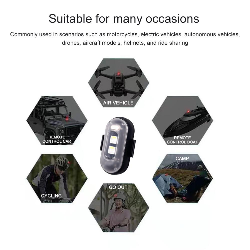 Motorcycles Led Flashing Lights LED Night Light Battery Powered Small Strong Light For RC-Car