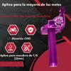 For ATV Quad Bike Motocross Moped Scooter Bike CNC Aluminum Parts 7/8" 22mm Universal Motorcycle Accelerator Throttle Twist Grip,Purple.
