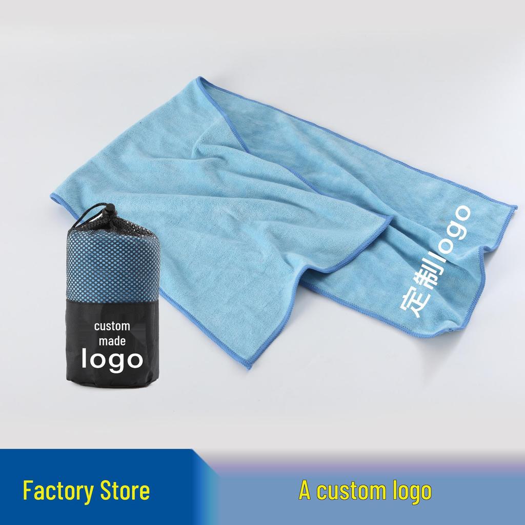 Extra Langes Schwarzes Mikrofaser Schnelltrocknendes Fitness- & Tanzhandtuch