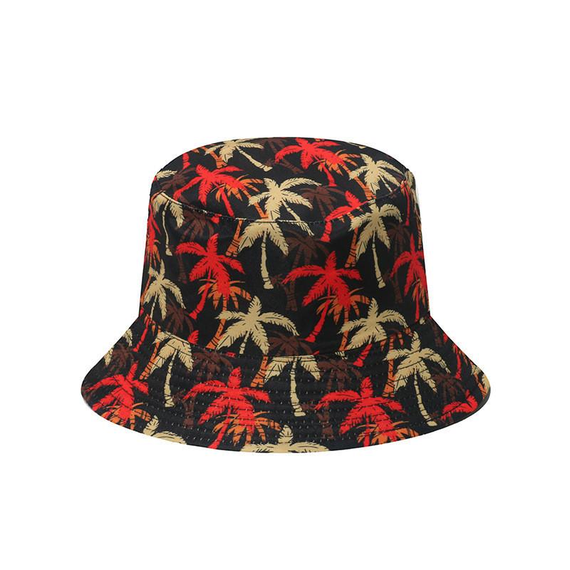 Bucket Hat Floral Four Leaf Clover Fisherman Hat Sun Protection Beach Hat Women