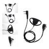 Strong PTT Headset Featuring Adjustable Ear Hook Designs Two Pin Radio Earpiece for Security Retail Hotel Staff Use