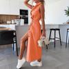 Ladies' Casual And Fashionable Sleeveless Waist Cinched Single Breasted Denim Dress