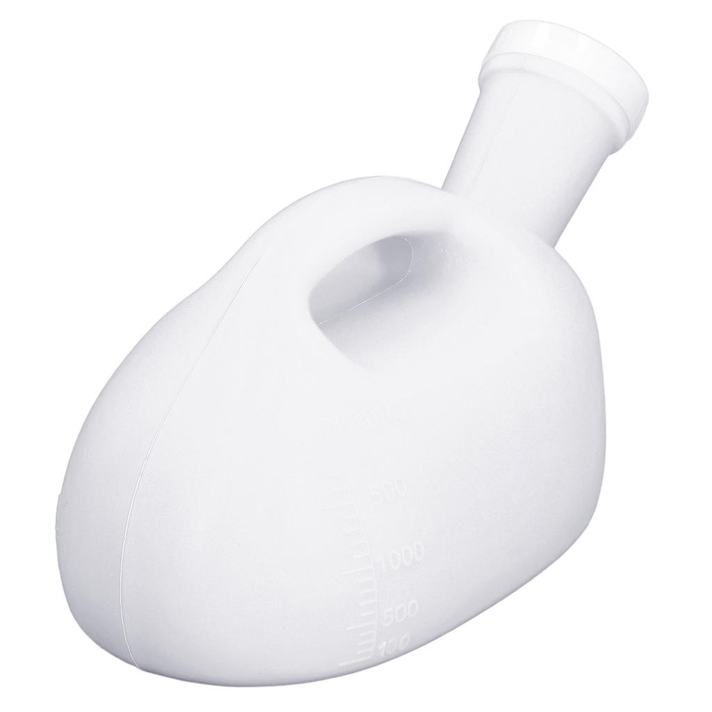 Boccetta per Urina da Uomo 2000ml Ergonomica Ampia Apertura Plastica Resistente Grande Boccetta per Pipì con Tubo per Casa Viaggio Ospedale