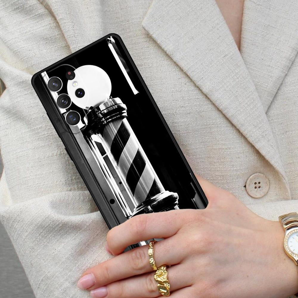 Barber Shop Hair Stylist Salon SOFT Cell Phone Case for Samsung Galaxy S26 Ultra S25 S24 S23 S22 S21 S20 Note10 Cover