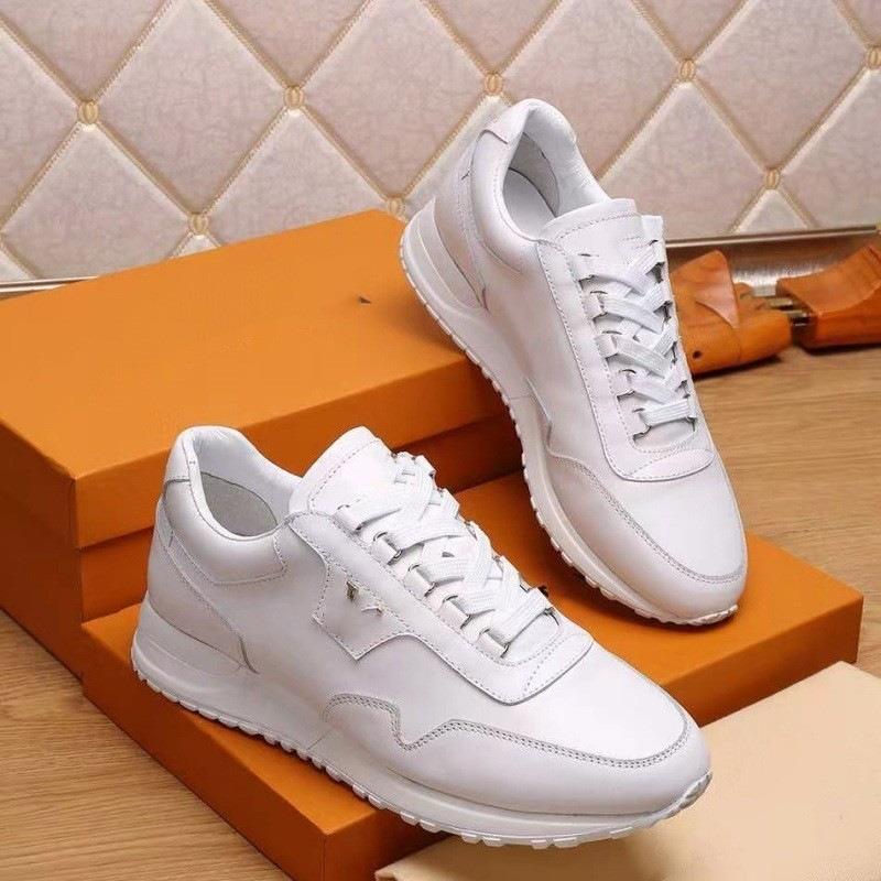 20 neue Leder-Low-Top-Rundkopf-Sportschuhe und Freizeitschuhe aus Naturleder, erste Schicht Rindsleder