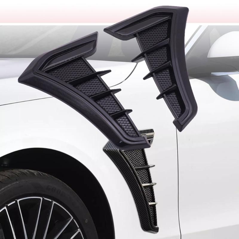 Car Side Air Flows Vents Wing Spoilers Stick Cover Trim Decorations