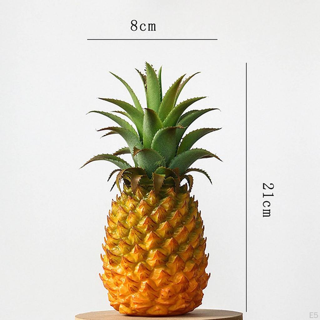 Artificial Pineapple Figurine Fruit Decorative Crafts for Children Education Bedroom