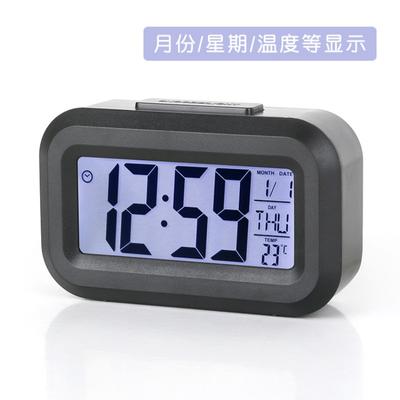 Sveglia Digitale LED Schermo Elettronico Orologi da Tavolo da Scrivania Per Casa Ufficio Retroilluminazione Snooze Calendario