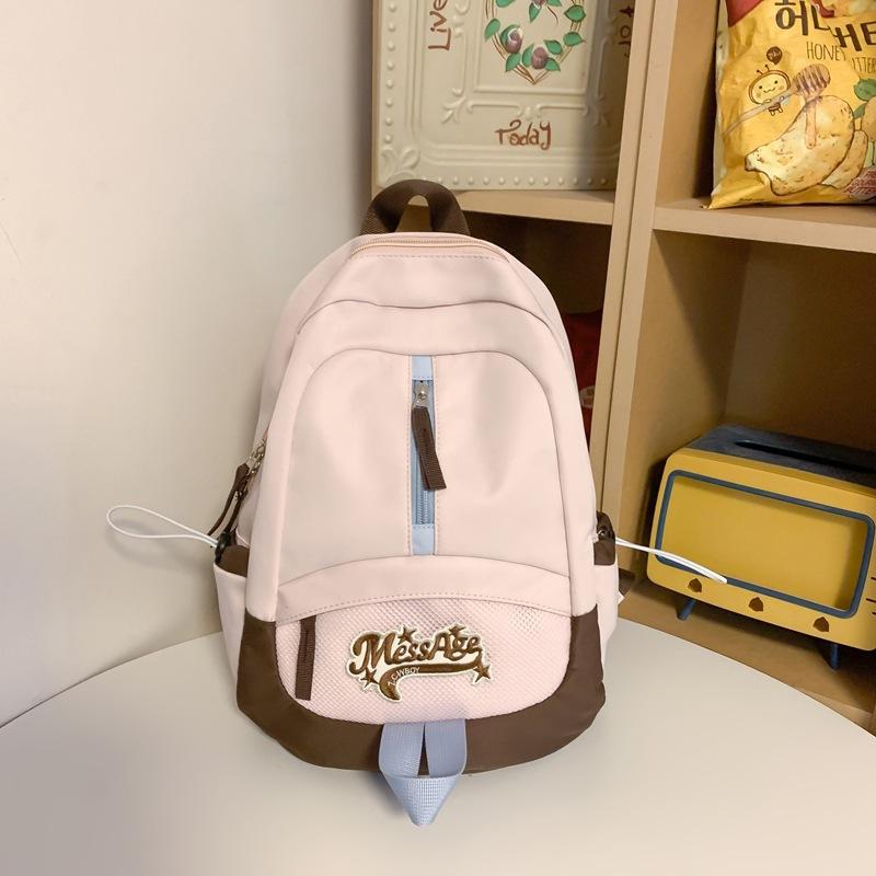 Japanese college students casual backpack girl college style retro backpack women's light junior high school student schoolbag