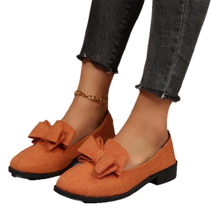 New Large-sized Casual Single Shoes, Fashionable Flat and Comfortable Suede Single Shoes for Women
