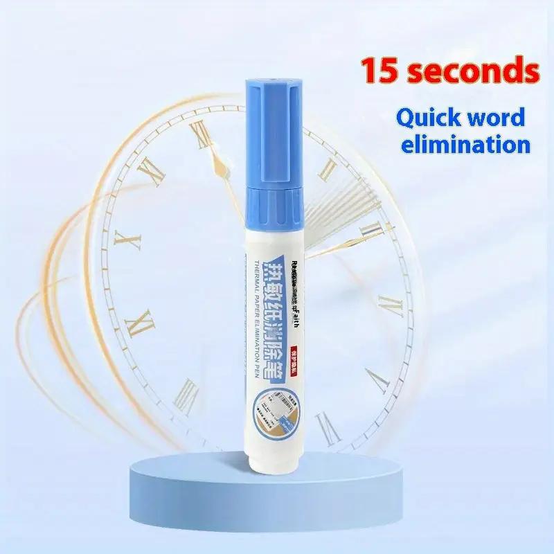 1PCS Thermal Paper Correction Fluid Express Applicator Privacy Handwriting Quick-drying Covering Fluid Correction Artifact Traceless Elimination Pen