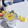[JN] 1Set 1/12 Dollhouse Mini Fruit Vegetable Drink Bottle Model Doll Home Miniature Kitchen Scene Decoration