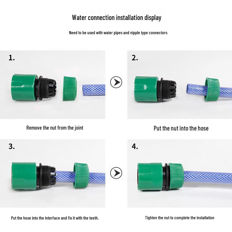 Eco-Friendly 4-Point Quick-Connect Watering Connector for Car Wash and Gardening