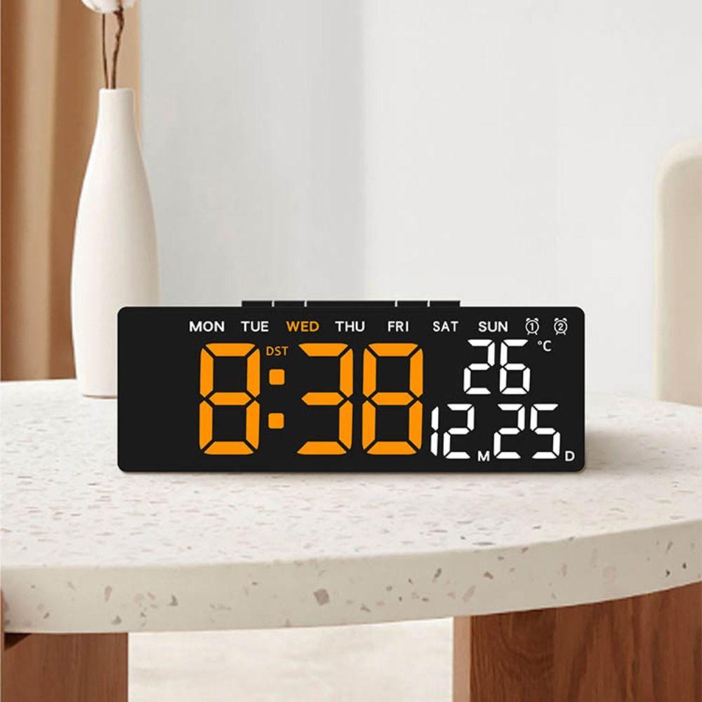Temperature Digital LED Clocks Multi-functional Display Table Clock  for Bedroom