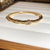 Fashionable 18k Gold Plated Zircon Bracelet With Retro Style For Casual Wear And Gift