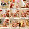 Christmas Tree Craft Kits for Adults Dreamy Beaded DIY Kit, Handmade Holiday Craft, Multicolor Creative Seasonal Ornament Projects Adults, Tabletop