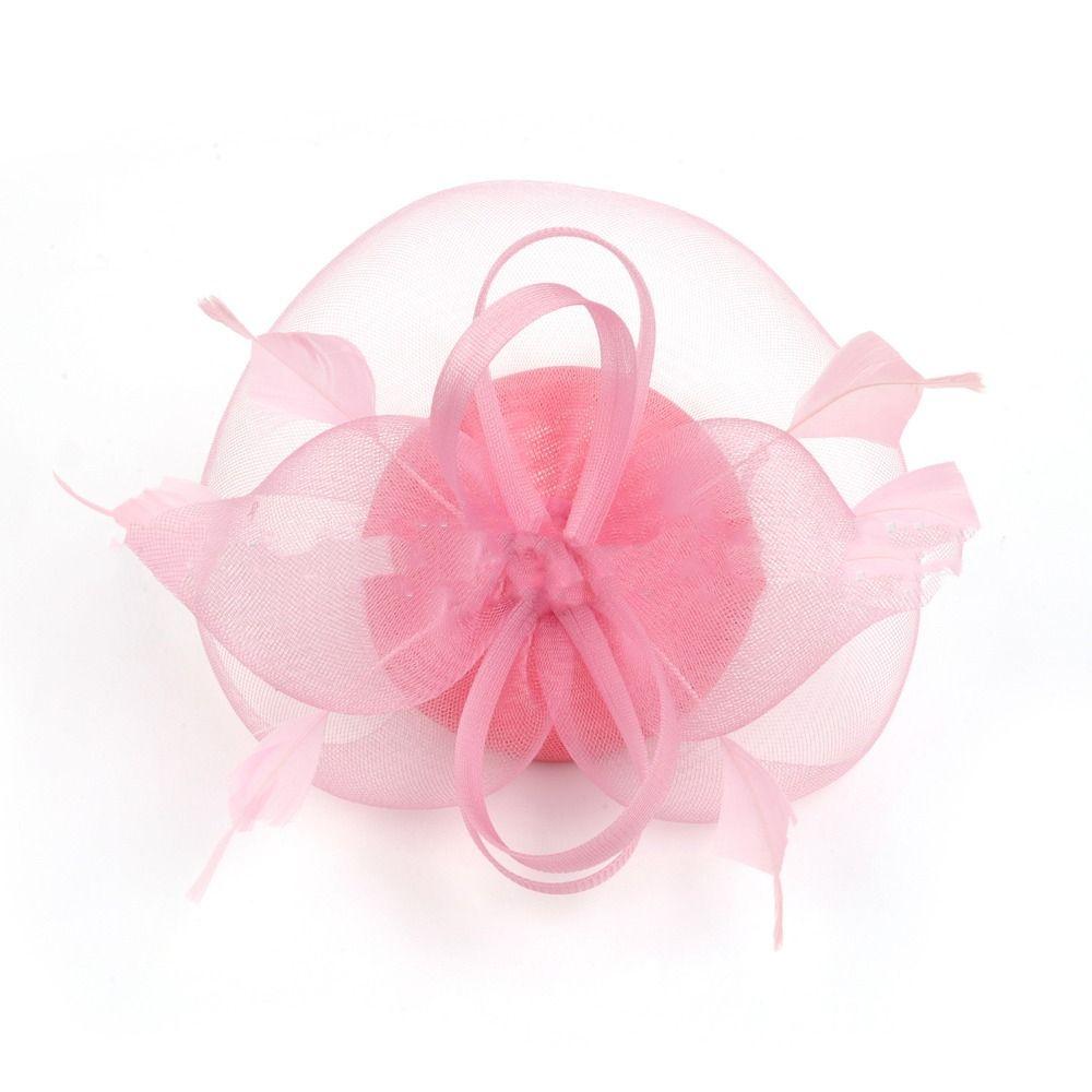Feathers Mesh Fascinator Hat Exquisite Hairbands Vintage Veil Hat Headwear  Wedding